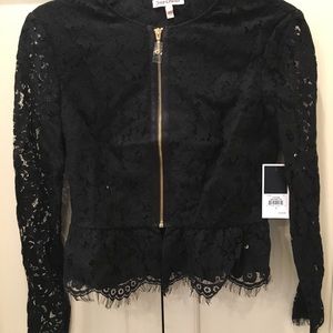 Black lacy Juicy Couture Jacket size 2
